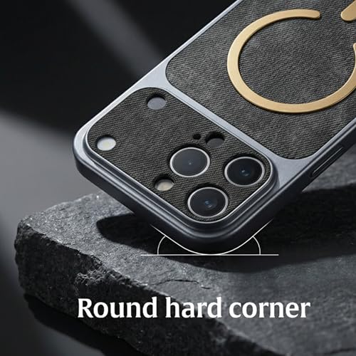 Image of amazon basics Converter Case for iPhone 15 Pro | Premium Protective Mag-Safe Cover | iPhone 17 Pro Series Style Design | in Built Camera Guard | Wireless Charging Compatible - Black