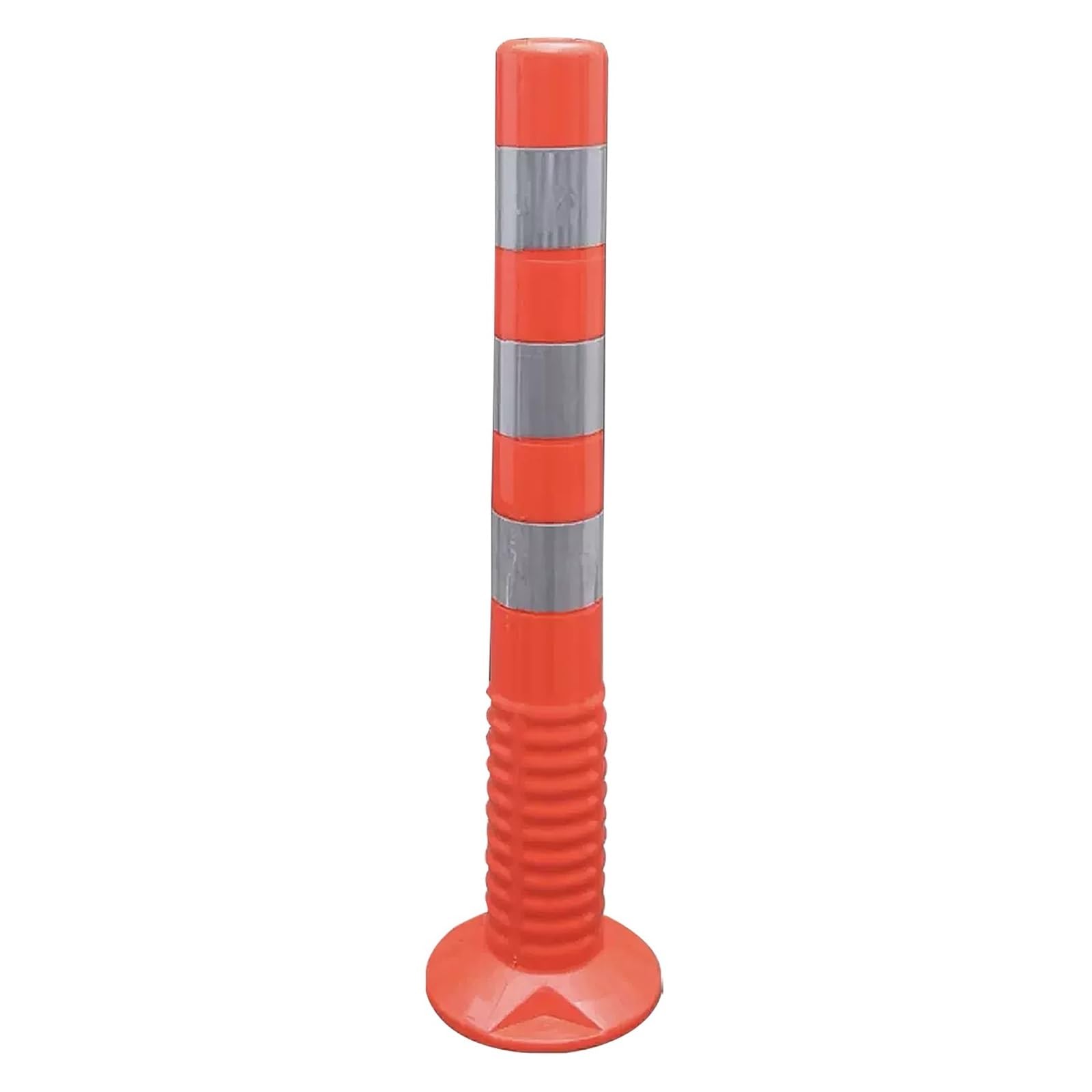 Genérico Bolardo de Seguridad Vial - Poste delimitador Flexible con Banda Reflectante, Barrera de Acceso para Uso Comercial, Juego de Conos de precaución de 1 a 12 Unidades para hospitales, escuelas