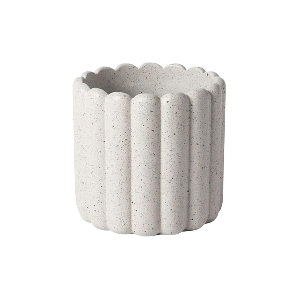 Pq7hKv2wD Indoor Plant Pots Creativity Vertical Stripe Flower Pot with Spray Dots Cement Planter for Indoor Outdoor Garden Planters