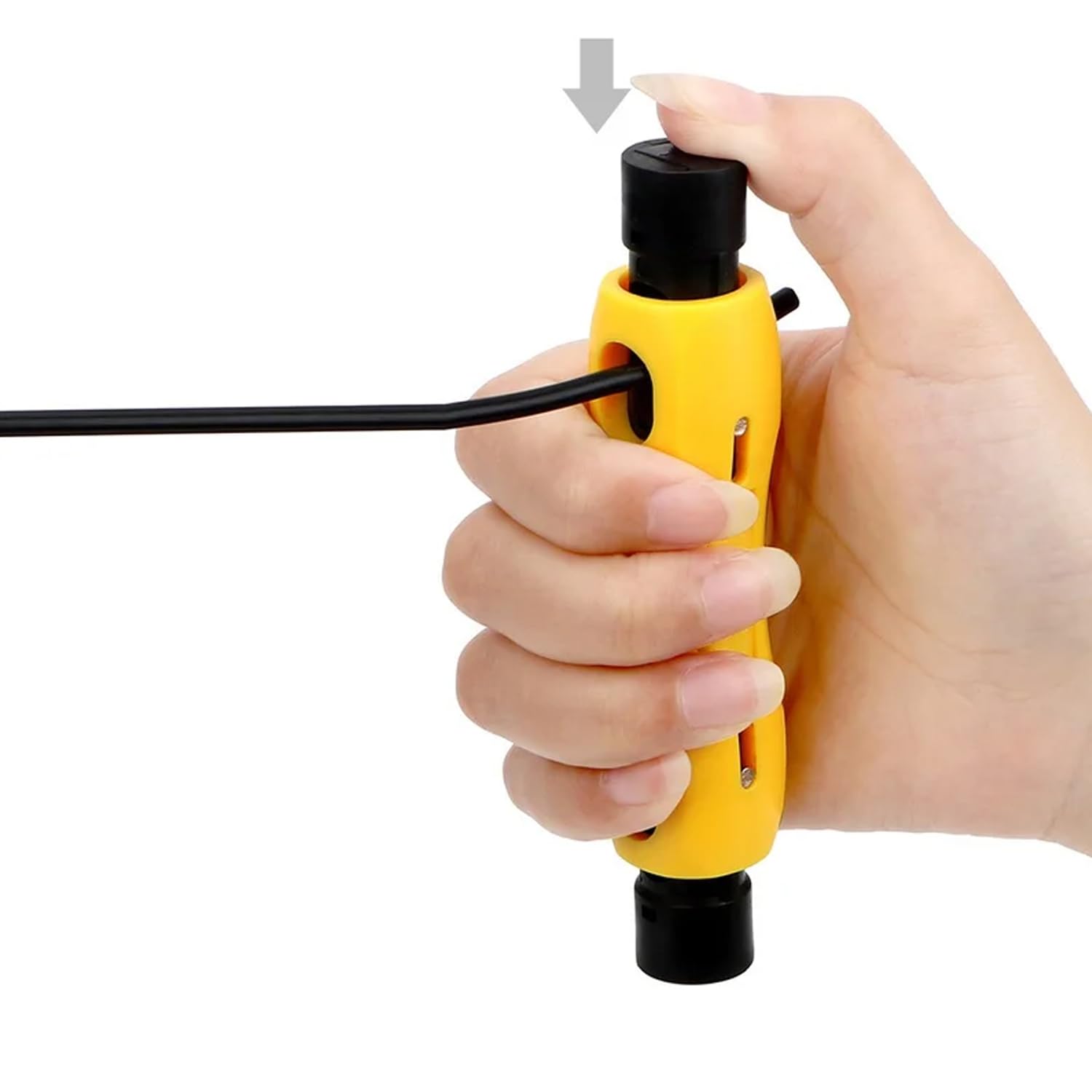 Greluma 1 Pz Spellafili coassiale a doppia estremità, spelafili coassiale, tronchese per cavi coassiali, RG59, RG6, RG7, RG11