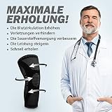 POWERLIX Kniebandage für Damen/Männer, Kompression Kniestütze für Meniskusriss, Arthritis, Linddert Kniescherzen, ACL, Laufen, Gewichtheben, Basketball, Volleyball, Sport, Schwarz, M