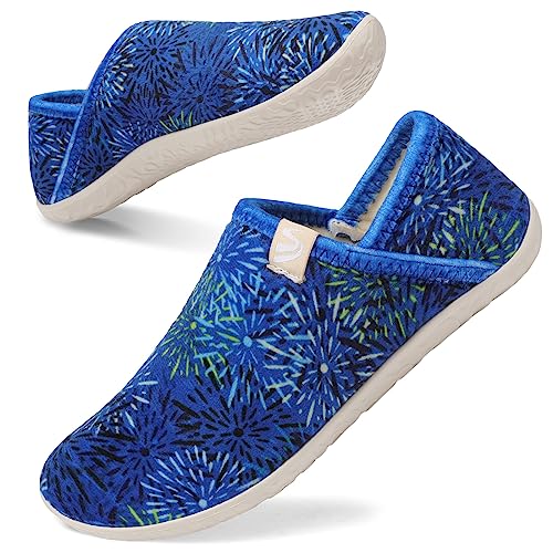 Image of Spesoul Fuzzy House Slippers for Women Men Indoor Closed Back Lightweight Cozy Faux Furry Lining Barefoot House Shoes Slipper Socks for Bedroom Home Office Yoga Outdoor Walking Shoes