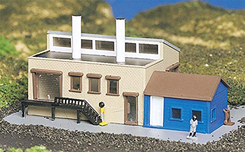 Bachmann maquette usine avec accessoires à l'échelle N pour décor ferroviaire