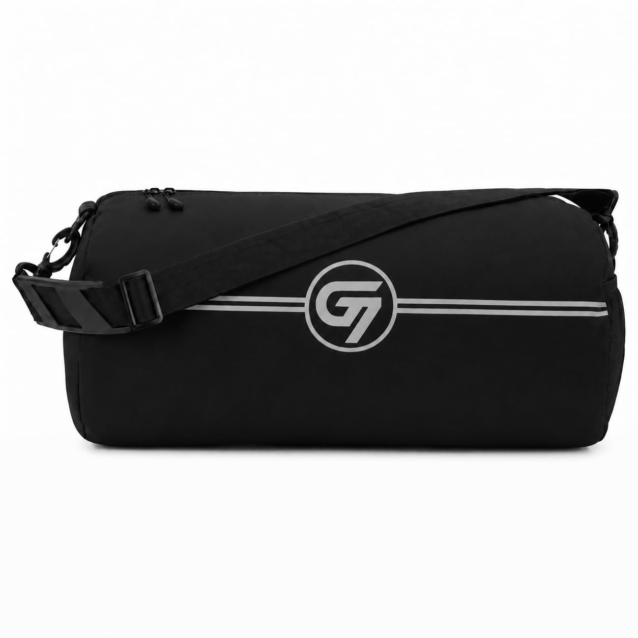 Gym Duffle Bag for Men & Women – Compact Sports & Travel Bag with Shoe Compartment, Towel Storage and Adjustable Shoulder Strap (Black)-image-17