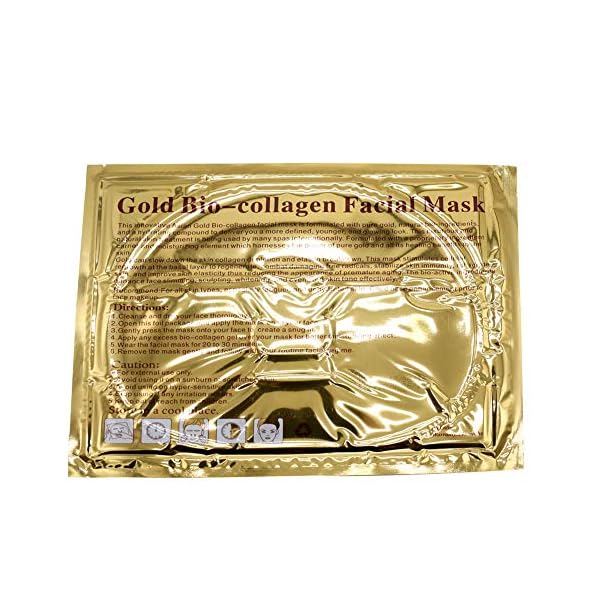 Adofect-12PC-24K-Gold-Gel-Collagen-Crystal-Facial-Masks-Sheet-Patch-For-Anti-Aging-Puffiness-Anti-Wrinkle-Moisturizing-Deep-Tissue-Rejuvenation-and-Hydrates-Skin Adofect 12PC 24K Gold Gel Facial Masks Collagen Crystal Sheet Patch For Anti Aging, Puffiness, Anti Wrinkle, Moisturizing, Deep Tissue Rejuvenation and Hydrates Skin
