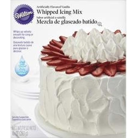 Wilton Whipped Vanilla Icing Mix for Cake Decorating, 3-Pack of 10 Ounces