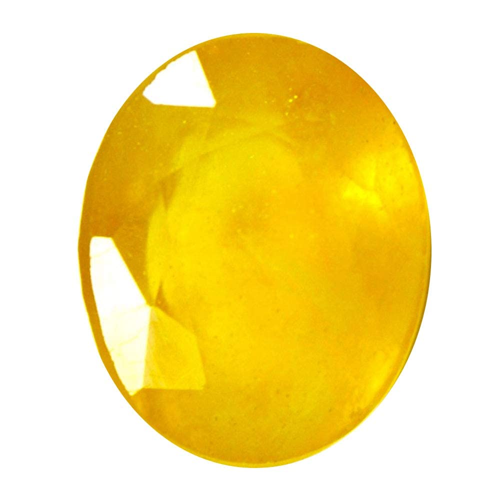 5.25 Ratti Natural Dulex Quality & Original Yellow Sapphire (Pukhraj) Stone by Lab Certified