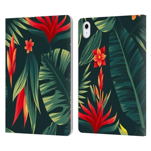 Coque en cuir premium Haroulita Feuilles Sombres pour Apple iPad Air 11 2025 de luxe