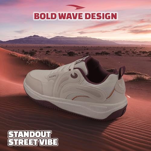 Image of ASIAN Hypercushion Mojo-08 Men's Premium Sneaker with E-TPU Midsole | Memory Foam Technology with TPR Low-Top Style | Ideal for Travel & Daily Style