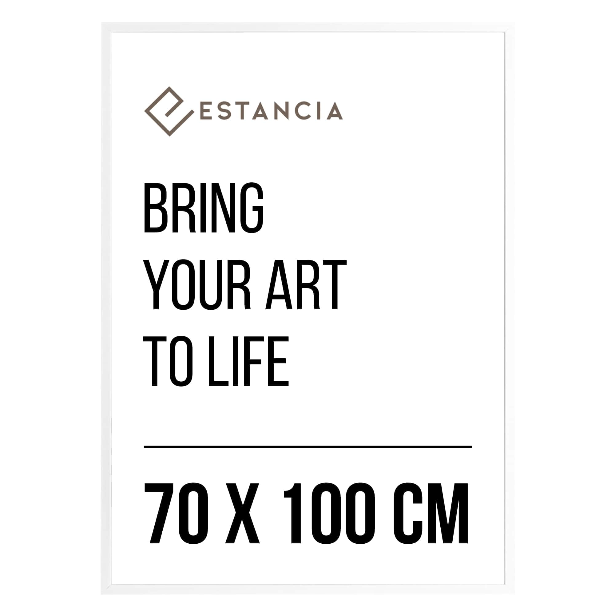 Estancia White Pine Wood Photo Frame 70X100 Cm With Shatterproof Acrylic Glass | Large Modern 70 X 100 Cm Wooden Picture Frame