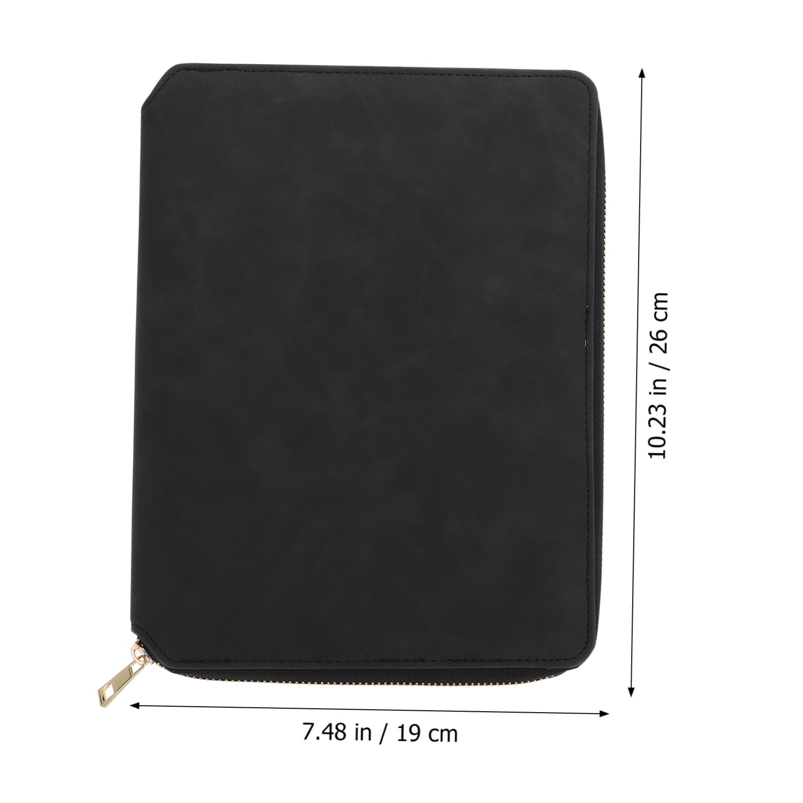Blocco Note Aziendale A5 con Copertina in Pelle e Chiusura a Zip, Quaderno a Fogli Mobili per Ufficio e Pianificazione Quotidiana, Taccuino Portatile per Appunti e Agenda Business