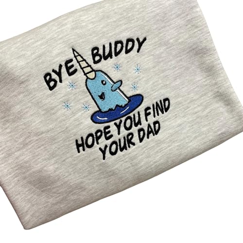 Festive Narwhal Embroidered Christmas Sweatshirt – Cozy Holiday Crewneck Jumper, Funny Festive Embroidery Gift for Men & Women Multi2