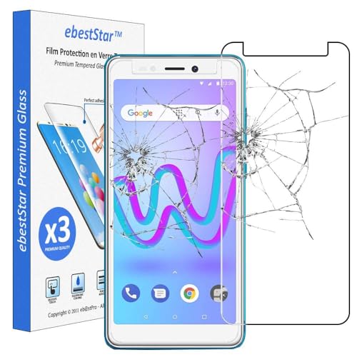ebestStar - Pack x3 Verre trempé compatible avec Wiko Jerry 3 Film Protection Ecran Vitre protecteur anti casse, anti-rayure, pose sans bulles [Appareil: 148...