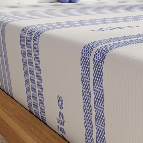 Image of Vibe Gel Memory Foam Mattress, Fiberglass Free 10-Inch CertiPUR-US Certified Bed-in-a-Box, Queen, White