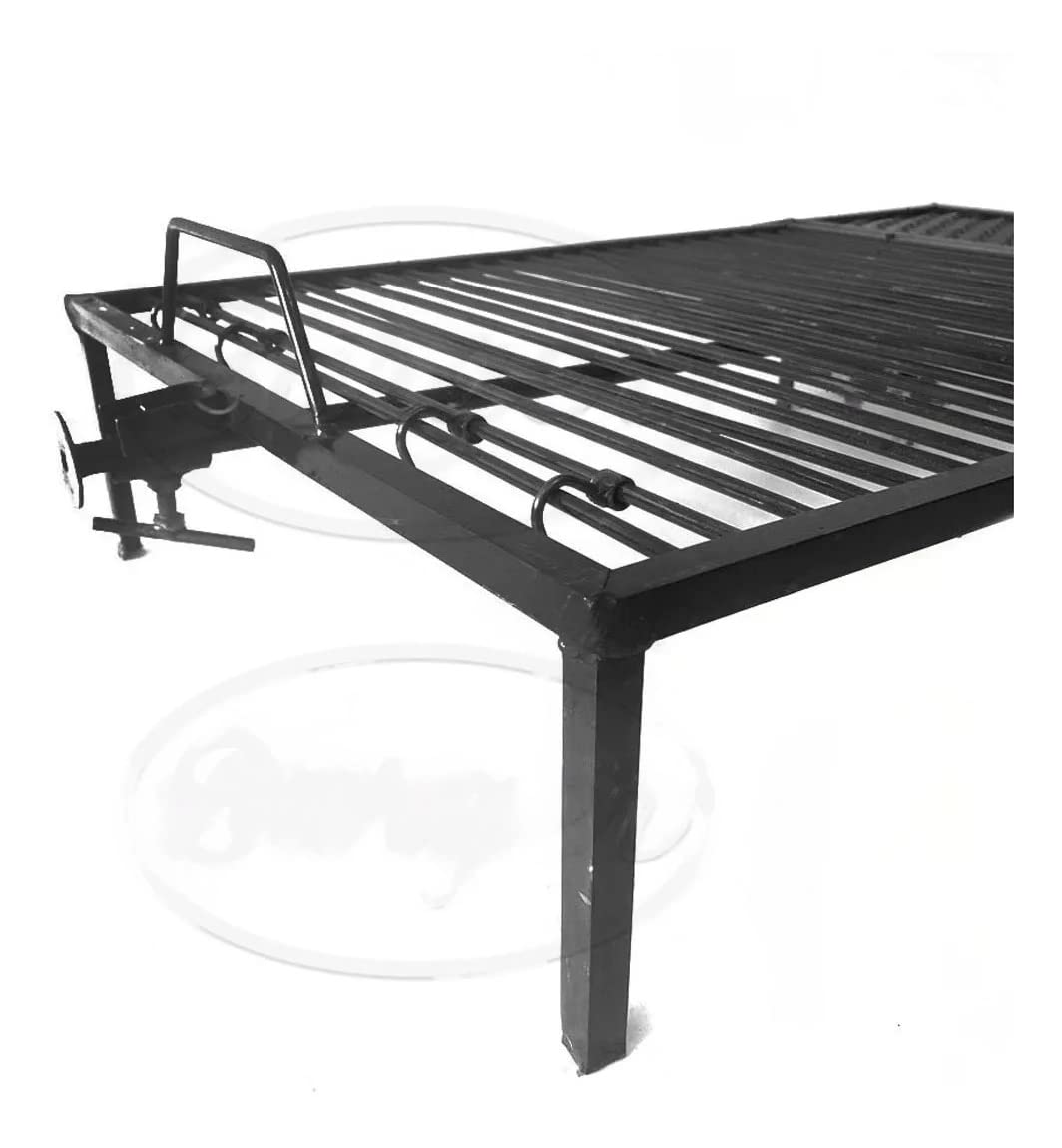 Griglia Argentina Premium - Ferro Argentina Grill - BBQ Parrilla Asador- Griglia con palo incorporato (81,3 x 50,8 cm)