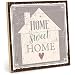 TypeStoff Targa in legno con scritta – home sweet home – look