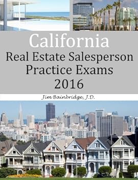 Paperback California Real Estate Salesperson Practice Exams for 2016 Book