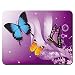 Meffort Inc Standard 7 x 9 Inch Mouse Pad - Purple Butterfly Design