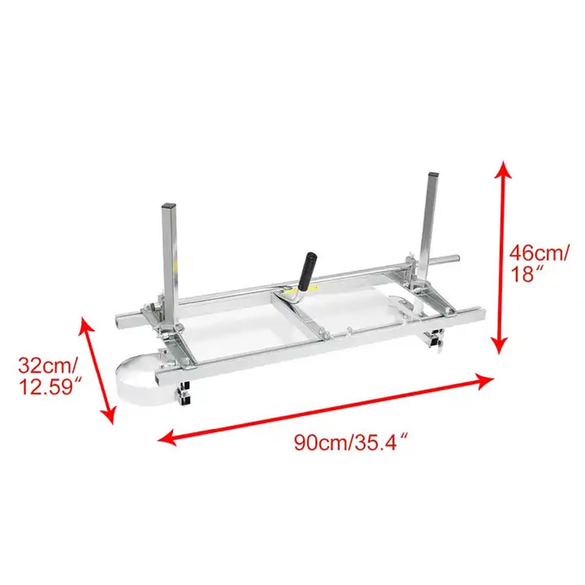 Molino de motosierra portátil, aserradero para barra de motosierra de 16 a 36 pulgadas, herramienta de escalera para constructores, carpinteros, tablones, fresado de madera