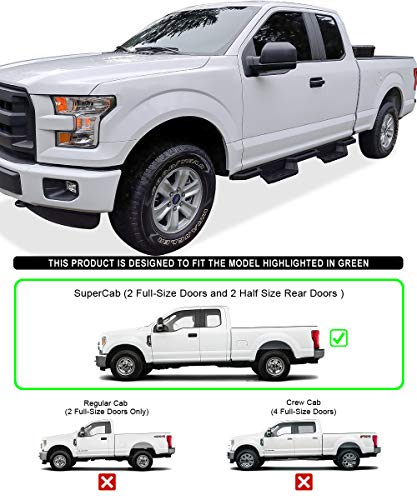 Estribos de Acero Inoxidable 6.5 pulgadas para Ford F150 y F250 miniatura 2
