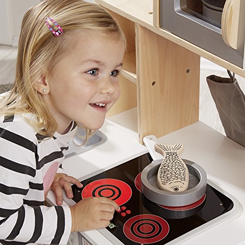Howa Spielküche / Kinderküche Chefkoch aus Holz mit LED-Kochfeld 4820