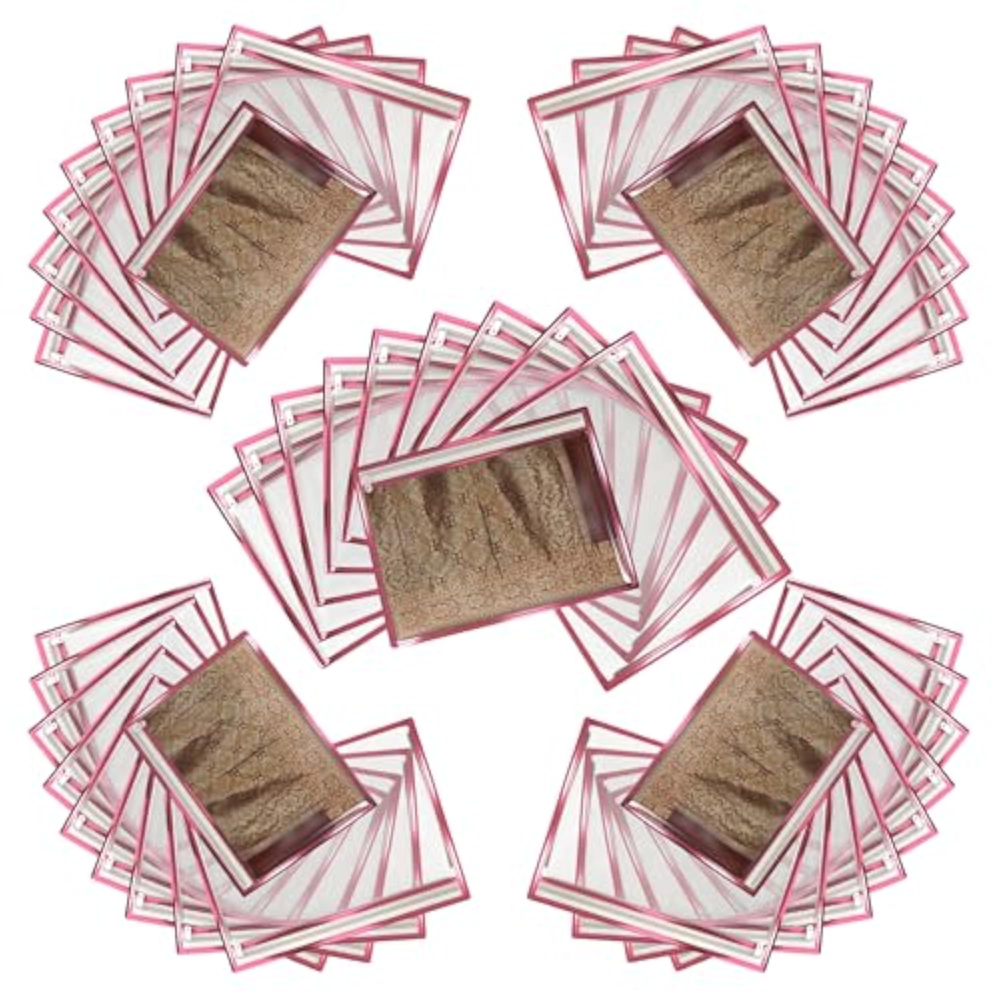 Set of 50 Transparent Saree Covers for Wardrobe Organization