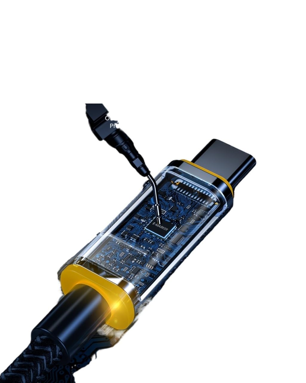 Cavo USB C per ricarica rapida*/ing a 5A L*/ED Display digitale ad alta velocità+cavo dati USB cha/rger in nylon (grigio)