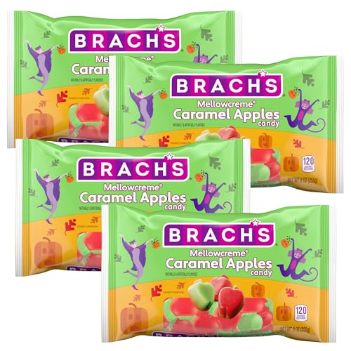 Brach’s Mellowcreme Caramel Apple Candy, 9oz (Pack of 4) 36 Total ounces