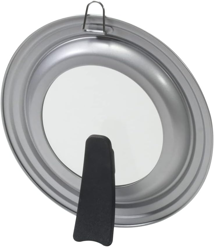 Pearl Metal Chiino HB-6567 Pot Frying Pan Cover, Pan Cover, 7.9 - 9.4 inches (20 - 24 cm), Stand Type, Glass Window Included, Silicone Treatment