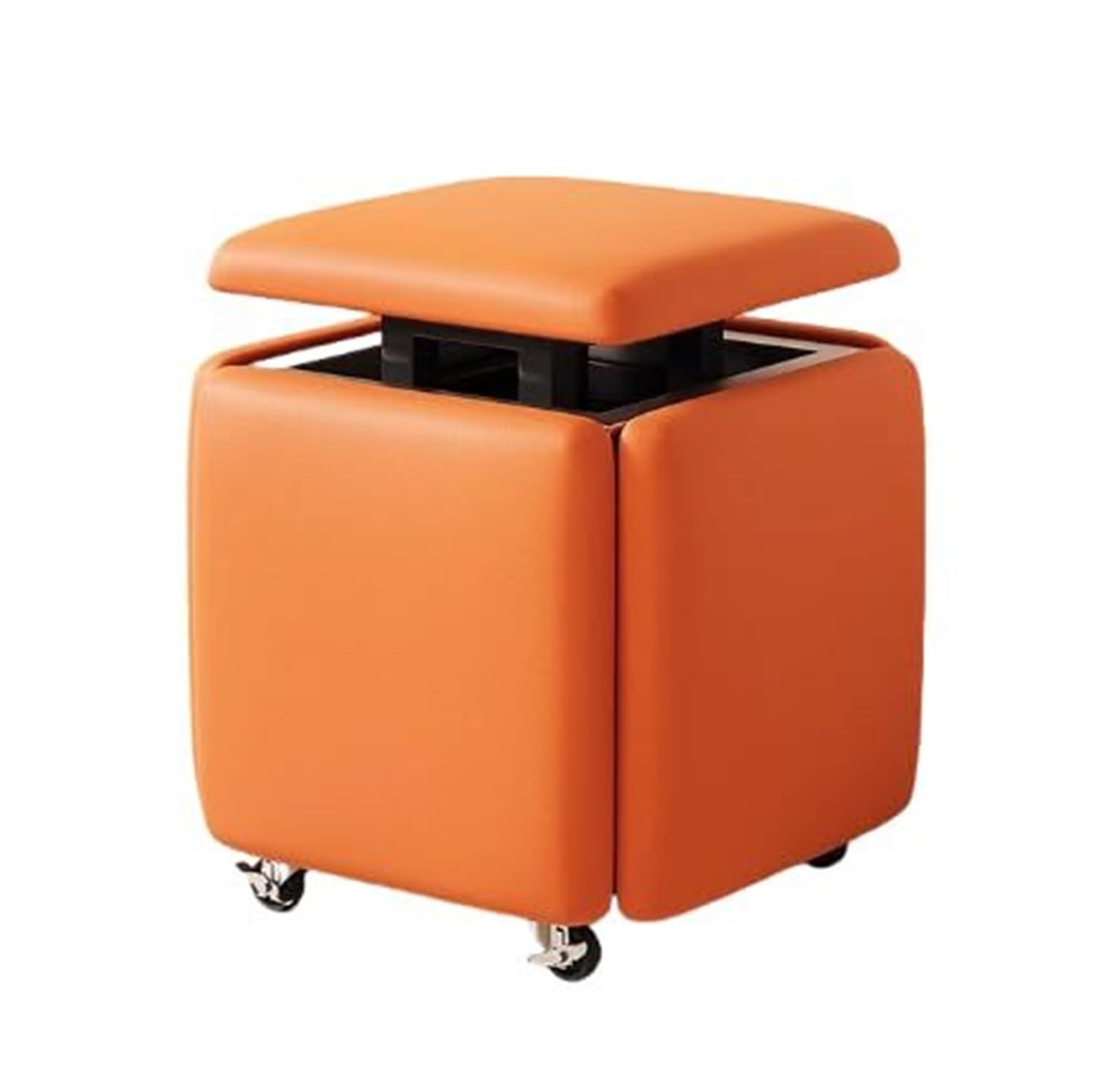 Pouf de rangement contre le manque de place : la chaise cube 5 en 1 modulable