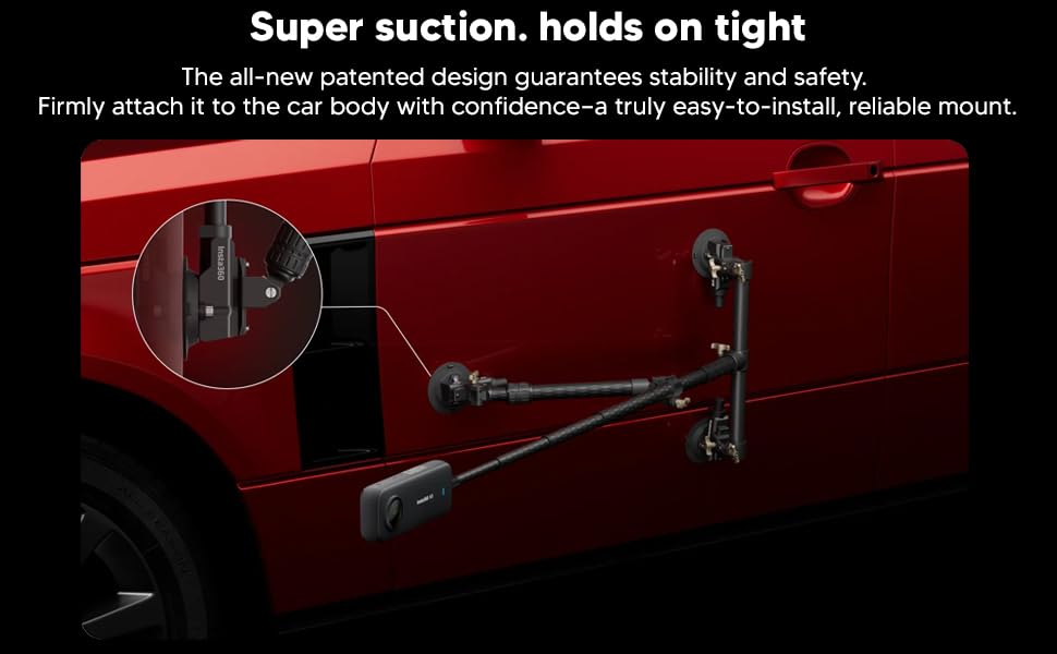 Supporto A Ventosa Per Insta360 | Doppio Giunto Sferico | Per Riprese Angolate E Stabili - Foto 6