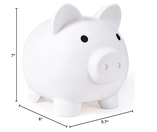 Miniatura 7 de PJDRLLC Alcancía grande, banco de dinero de plástico irrompible, banco de monedas para niñas y niños, alcancías de gran tamaño, regalos prácticos