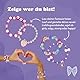 TOPP In my Girly Era Schmuckset: Anleitungen und Material für 30 Armbänder. 1200 Perlen in verschiedenen Farben und Buchstabenperlen sowie Anhänger