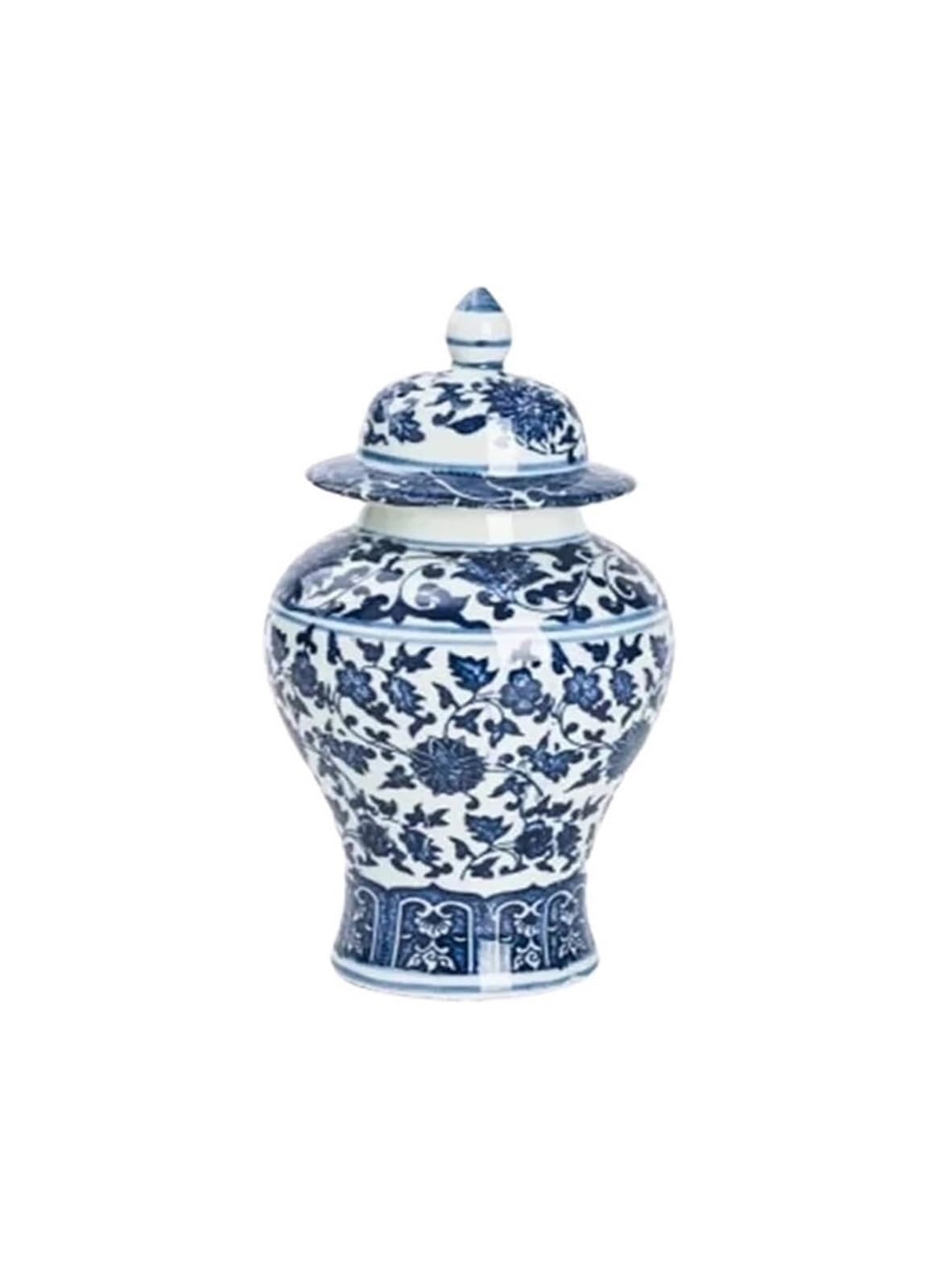 Luftdichter Vorratsbehälter, Klassisches blaues und weißes Porzellan-Allgemeinglas, Keramik-Konfektdosen, Teedose, Müslidosen, Kosmetik