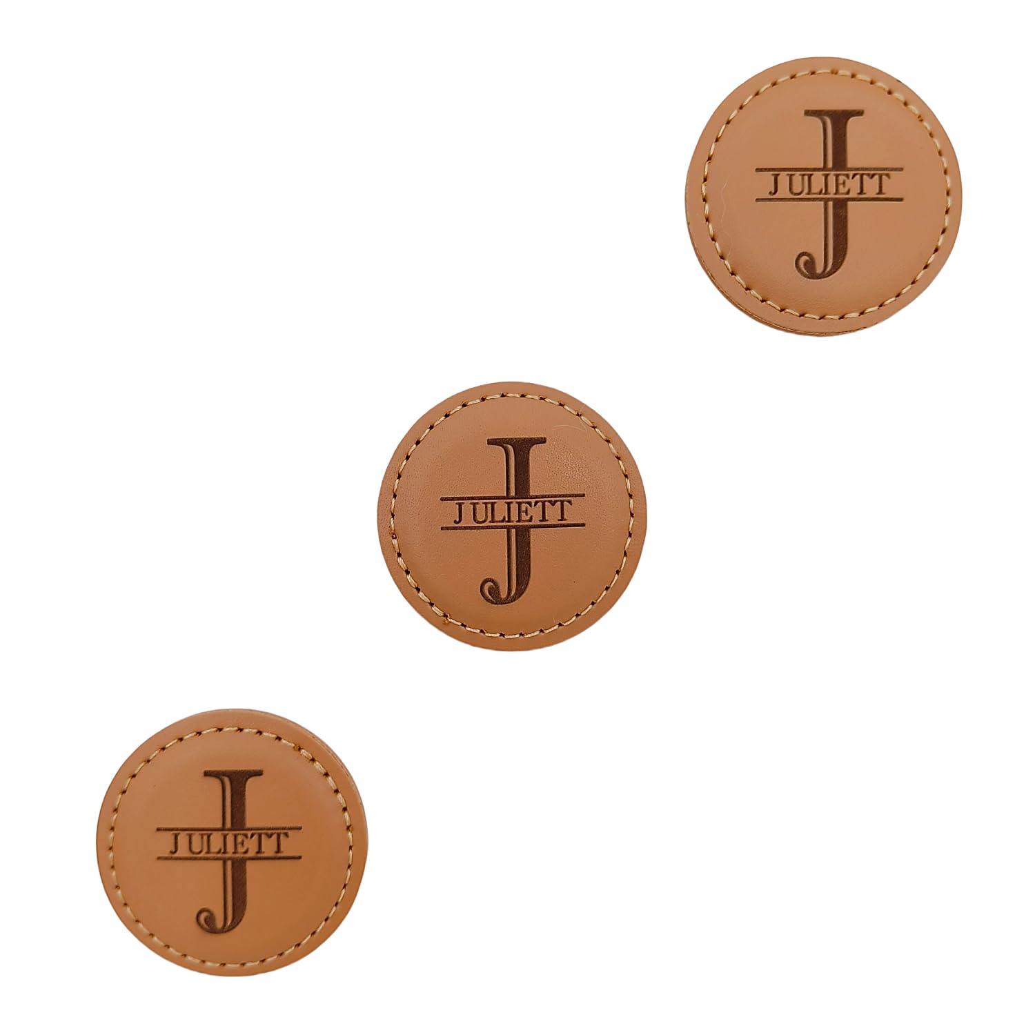 Photo 1 of **5 PACKS WITH DIFFERENT INITIALS INCLUDED**VILEMALEN 3 Pack Personalized Magnetic Golf Ball Marker Hat Clip for Putting Green, Funny Ball Markers Gift for Golf Lover, D, E, J, M AND P
