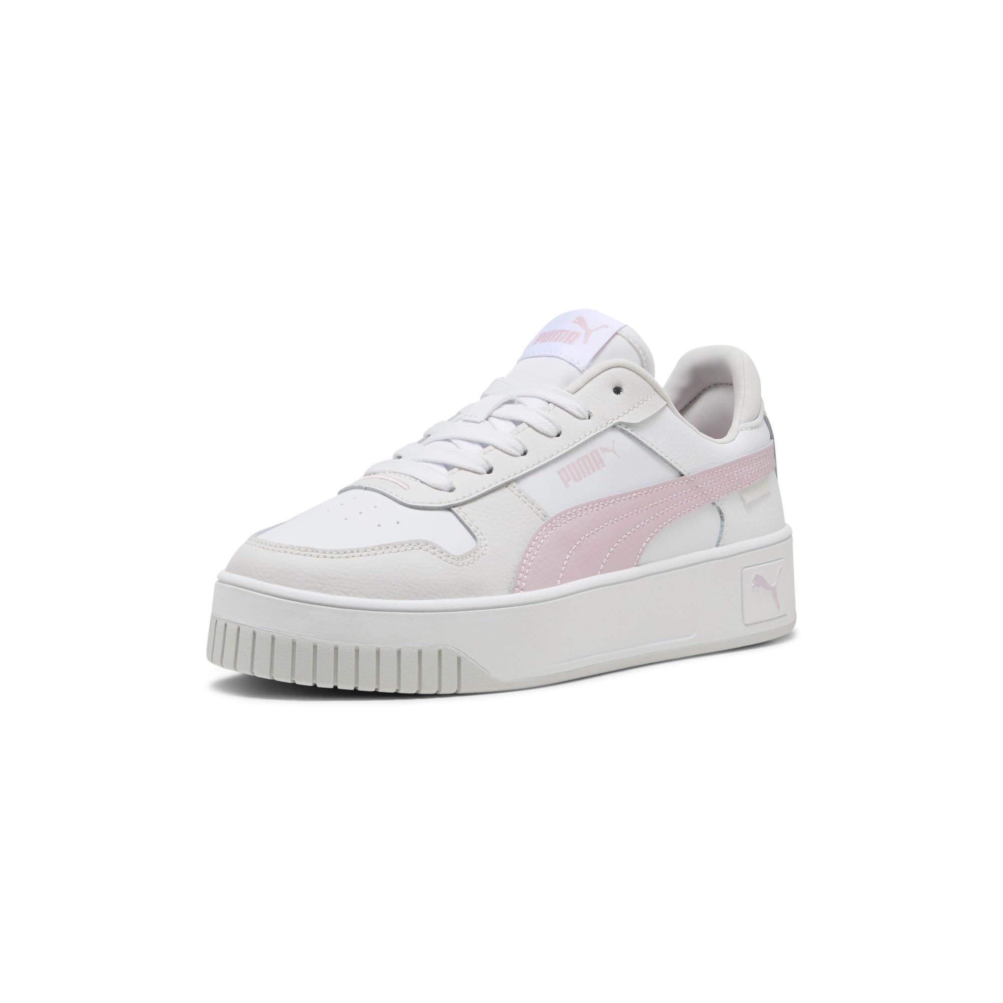 Puma Womens Carina Street Sneaker 5.5 White-rose Mauve-feather Gray