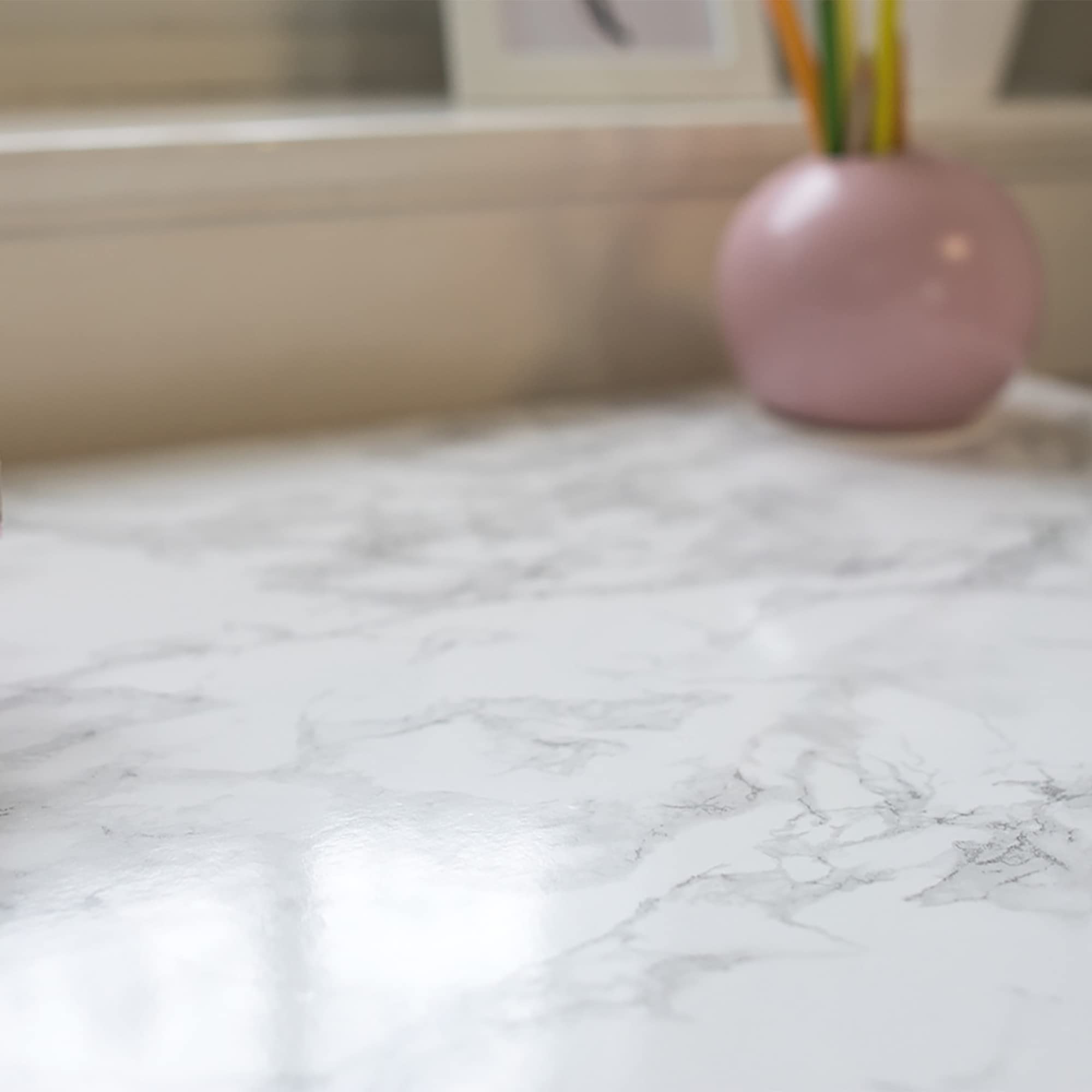 Vinyl Warehouse.co.uk White/Grey Vinyl Warehouse 15M X 67Cm D-C-Fix Marble Sticky Back Vinyl Furniture & Kitchen Wrap (200-8095)