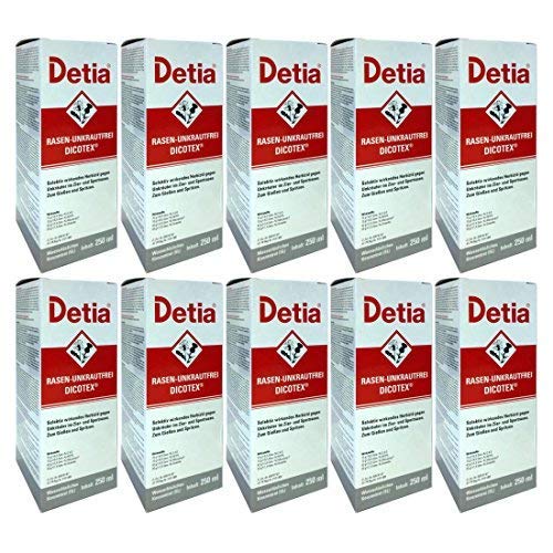 Preisvergleich Produktbild Detia - Rasen-Unkrautfrei Dicotex - 10 x 250 ml