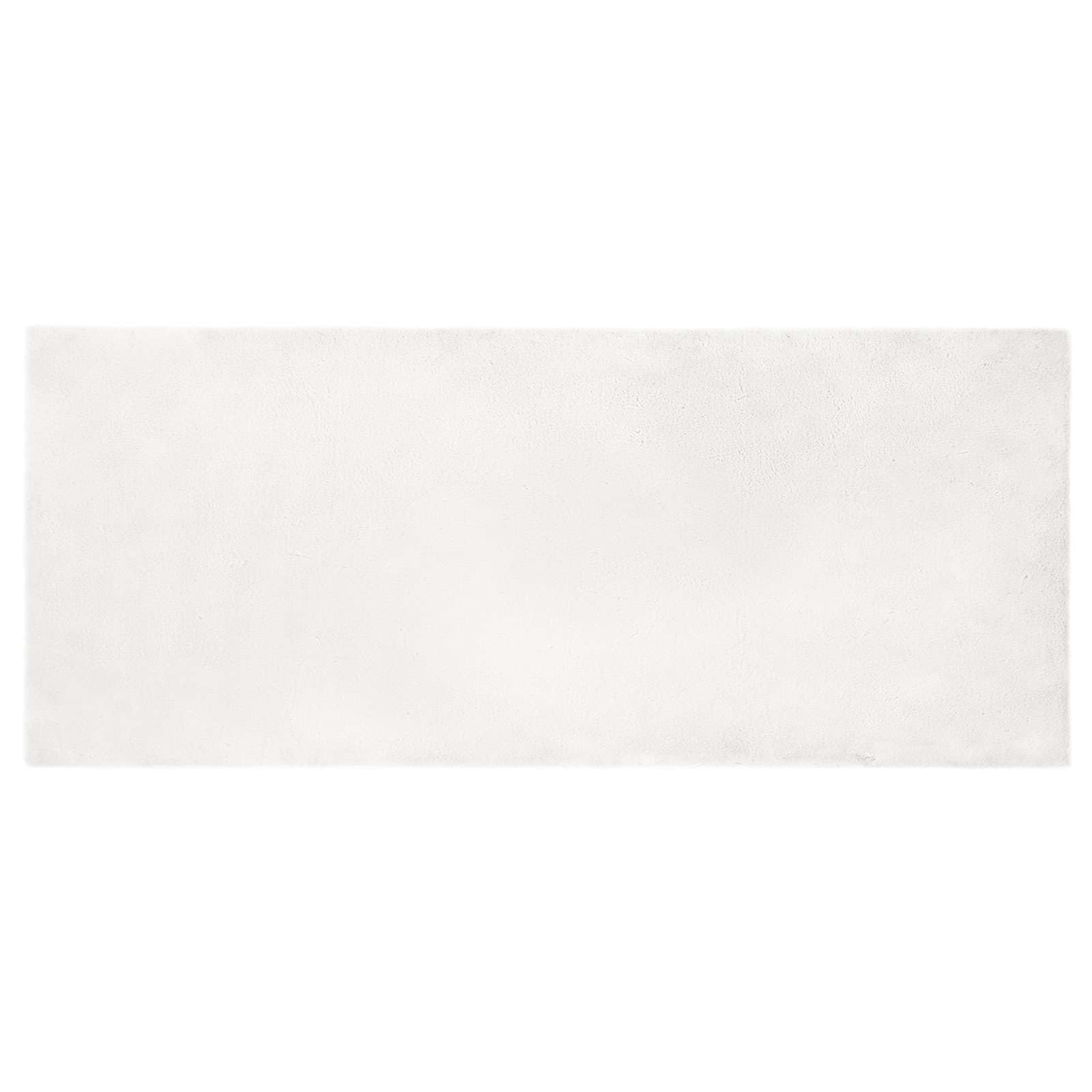 Tappeto Antiscivolo in Pelliccia Sintetica di Coniglio Olite Bianco 80x200