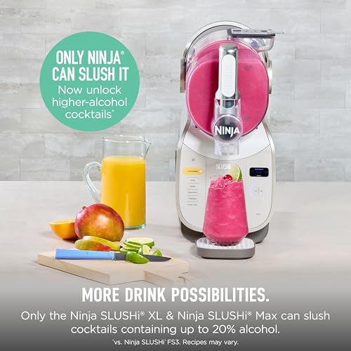 Image of Ninja Slushi XL Smart Frozen Drink Maker, Slush Assist Technology, 128 Oz, Sodas, Margaritas, Frappes and More, Crema, 1 Count