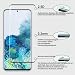 QUESPLE [2 Stück] Panzerglas Schutzfolie für Samsung Galaxy S20, Anti-Kratzen, Ultra-klar, Anti-Bläschen, Fingerabdruck-ID Gehärtetem Glas Displayschutzfolie für Samsung S20