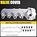 MILIPARTS Left Side Valve Cover Compatible with Ford F-150 F-250 F-350 Expedition Explorer Mustang Lincoln Mark LT Navigator Mountaineer 4.6L 5.4L V8 2004-2014 Replace 9L1Z6582C
