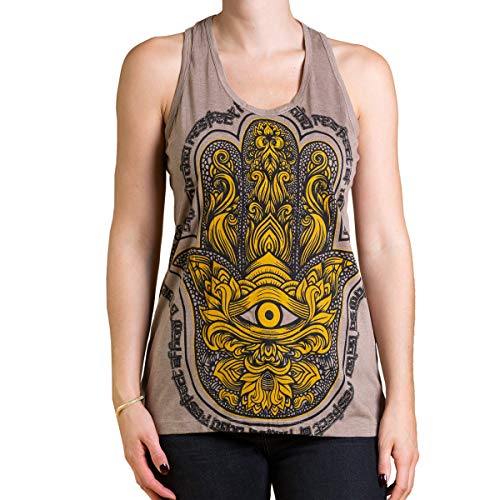PANASIAM 'Hand' Top Beige L