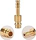 oumuik 2 St Druckluftkupplung 6mm /Druckluft-Anschlussbuchse 6 mm Messing DN6 Anschlussbuchse Schlauchstopfen Ventilbuchse Gewindestopfen Druckluft-Stecknippel