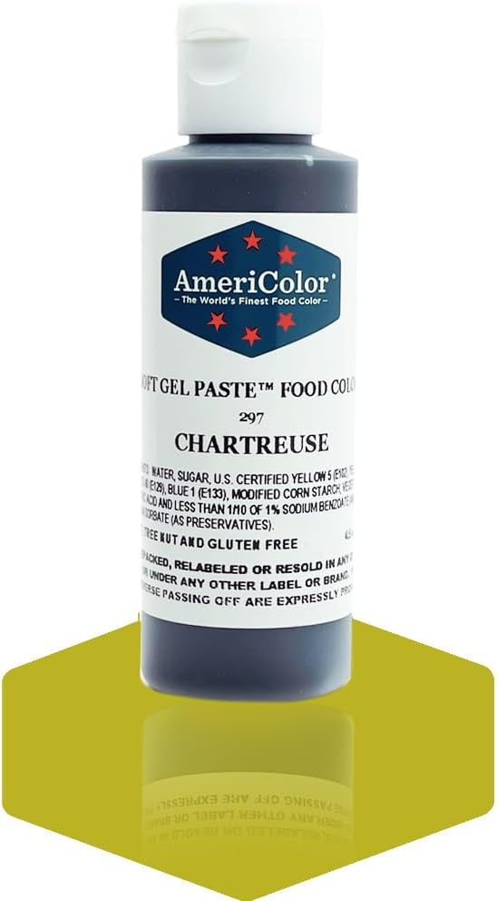 Chartreuse, 4.5 Ounce Bottle, Soft Gel Paste Food Color
