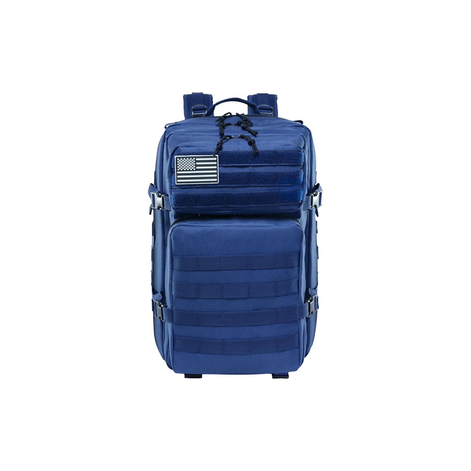 Zaino Tattico Outdoor Zaino Militare da 45L Molle Trekking Zaini Tessuto Oxford Impermeabile 900D per Trekking Campeggio Viaggio Blu