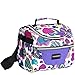 Enfants Sac Isotherme Réutilisable Lunch Tote isolé Lunch Box pour les Fille Femme Sac Isotherme Repas Portable Avec bandoulière réglable pour Voyage Camping Pique-nique Travail Boulot (Violet)