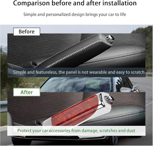 DASHDYNAMO Store DASHDYNAMO Carbon Fibre Car Handbrake Cover - Image 5