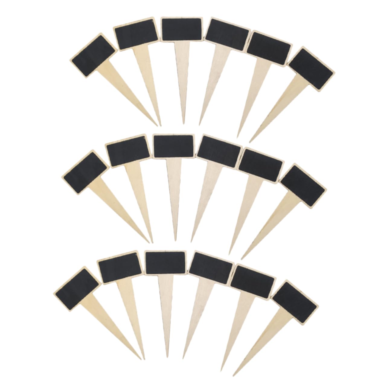 Gogogmee 18pcs Mini Wooden Chalkboard Stakes for Plants Practical Nursery Labels Garden Markers for Pot Tags and DIY Gardening Decor