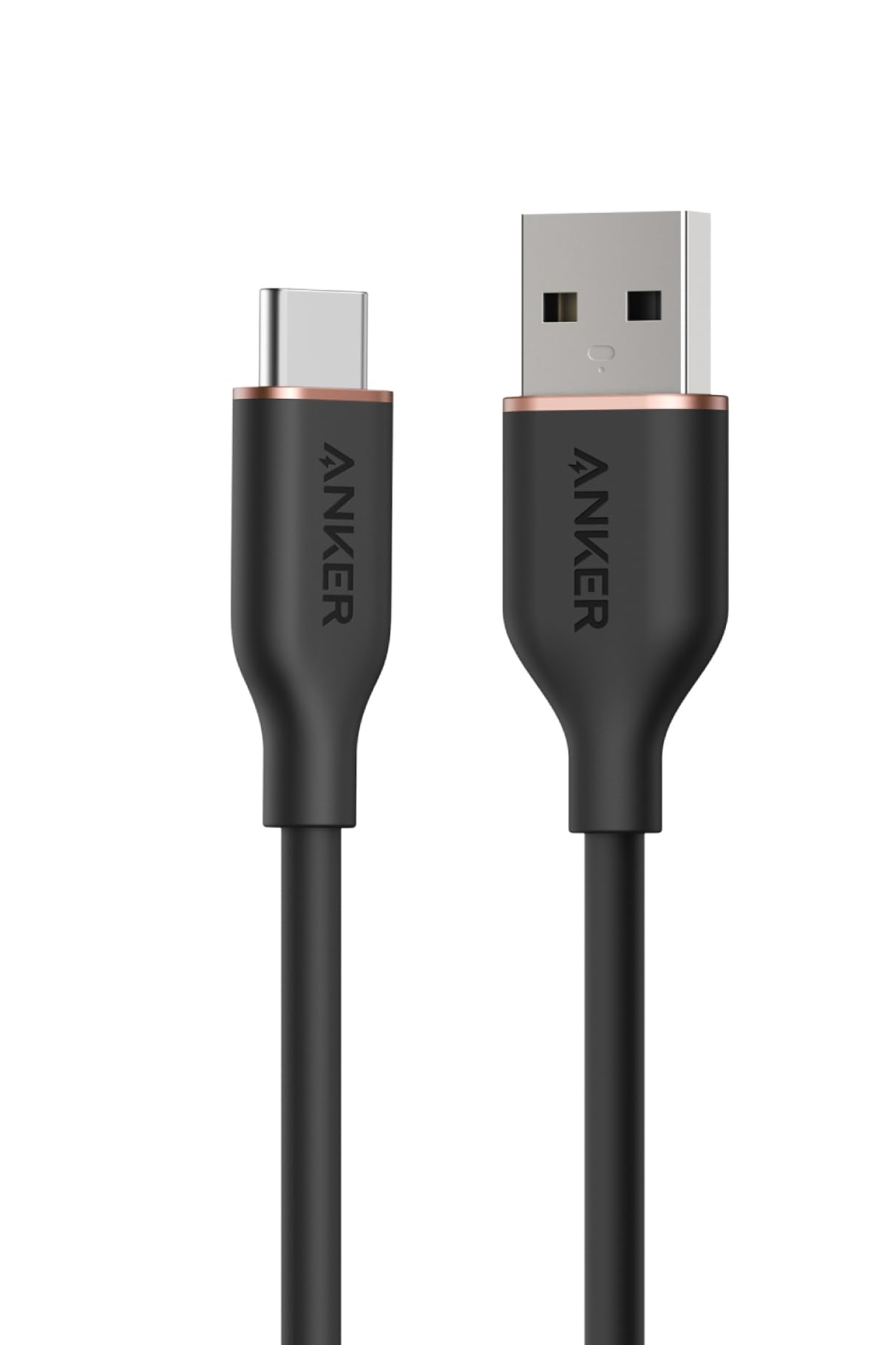 Anker USB-C ＆ USB-A ケーブル (Flow) 絡まないケーブル…